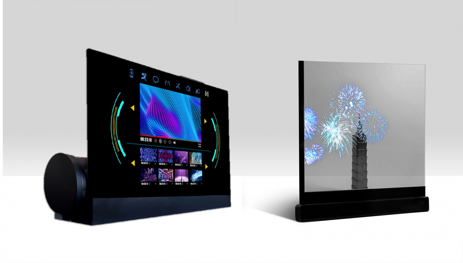 可卷式、折迭性、高透明